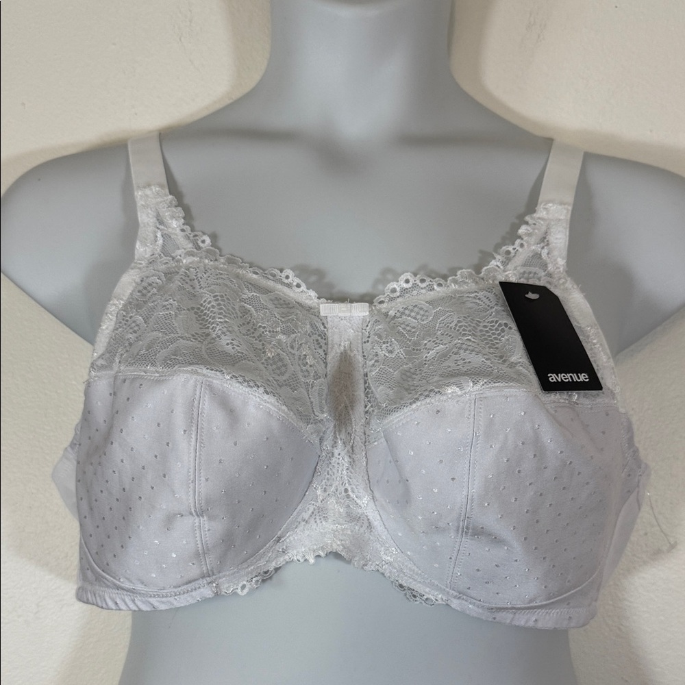 Avenue Elegant White Lace Soft Cup Bra SKU1372 SKU1373